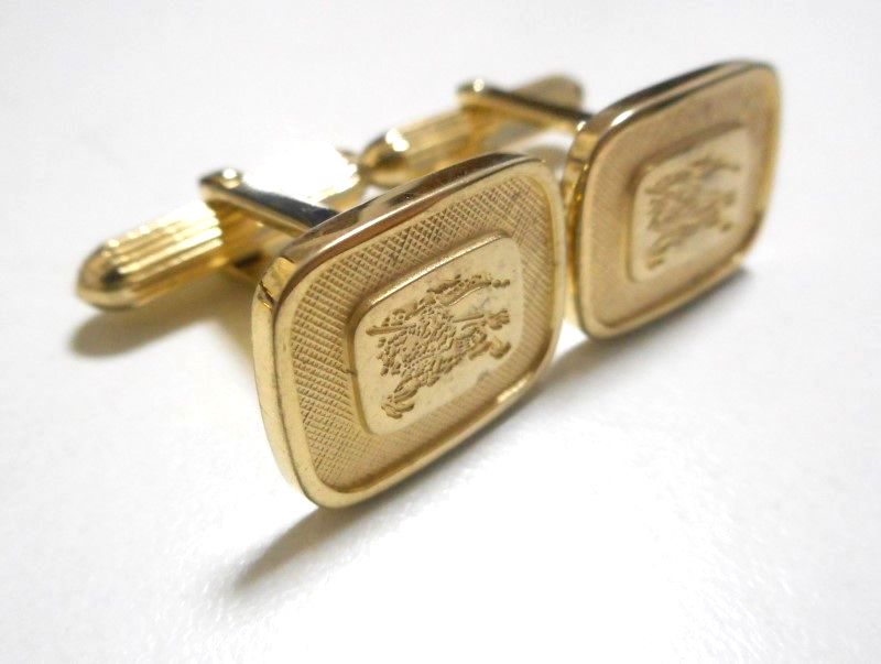 バーバリー BURBERRY カフス 騎士 カフリンクス ゴールド カフスボタン