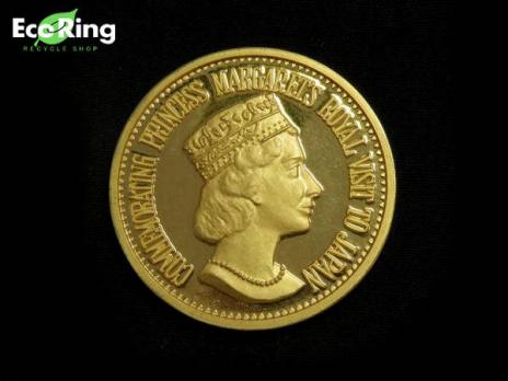 ☆希少☆1969年 英王室マーガレット王女来日記念 純銀メダル 35g 美