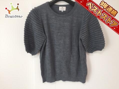  ランバンオンブルー LANVIN en Bleu トップス 半袖セーター サイズ38 M ダークグレー レディース(その他)｜売買されたオークション情報、yahooの商品情報をアーカイブ公開 - オークファン その他