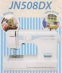 【新品／メーカー保証付】JANOME ジャノメ 電動ミシン JN508DX フットコントローラー式