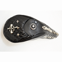 CYBER CROWN/サイバークラウン/CHC-003-FW/フェアウェイ用ヘッドカバー/ブラック/番手タグ付き/新品 復刻版