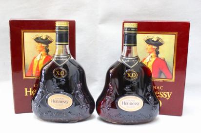金キャップ 古酒 ヘネシー XO グリーンボトル ヘネシーXO 700ml 1円
