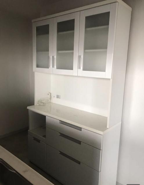 超美品☆ニトリ☆食器棚☆ホワイト☆格安にて_1