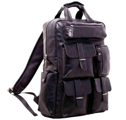 スタイリスト出品◇黒デザイナーズ//1125-002多機能#ポケットリュックサック ※ 合計6900円以上で送料無料！！ 人気のブラック