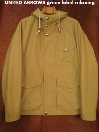 直販卸売り ユナイテッド・アローズ UNITED ARROWS green label relaxing マウンテンパーカーL ベージュカーキ