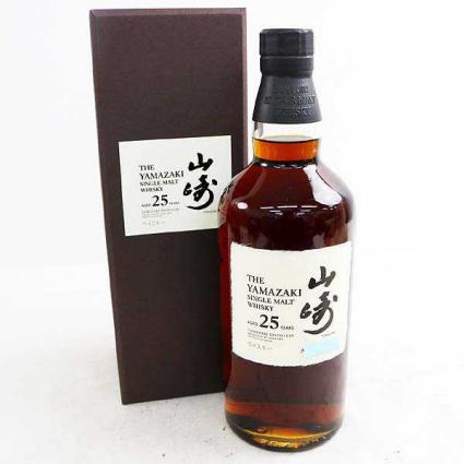 サントリー SUNTORY 山崎 山崎25年 25年 空瓶 YAMAZAKI 箱付き 空箱 ☆