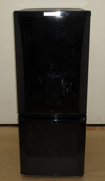 [送料無料]2016年製!■三菱■ラウンドカットデザイン2ドア冷蔵庫■右開き■MR-P15Z-B(R30-0029)