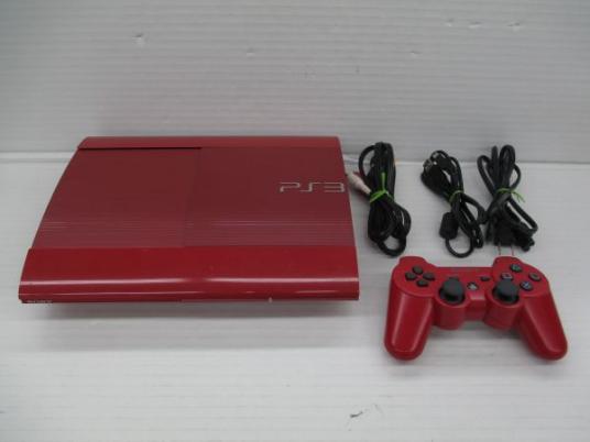 送80サ[29]④PS3本体 250GB レッド 中古品 ☆お取引について注意