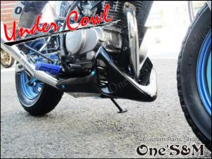 T-EX-3 新品 One'S&M製 4連ダクト アンダーカウル アンダー/カバー エイプ50 Ape100 XR50 R&P NSR/50/80 NS/1/50F MBX50/F XL50汎用