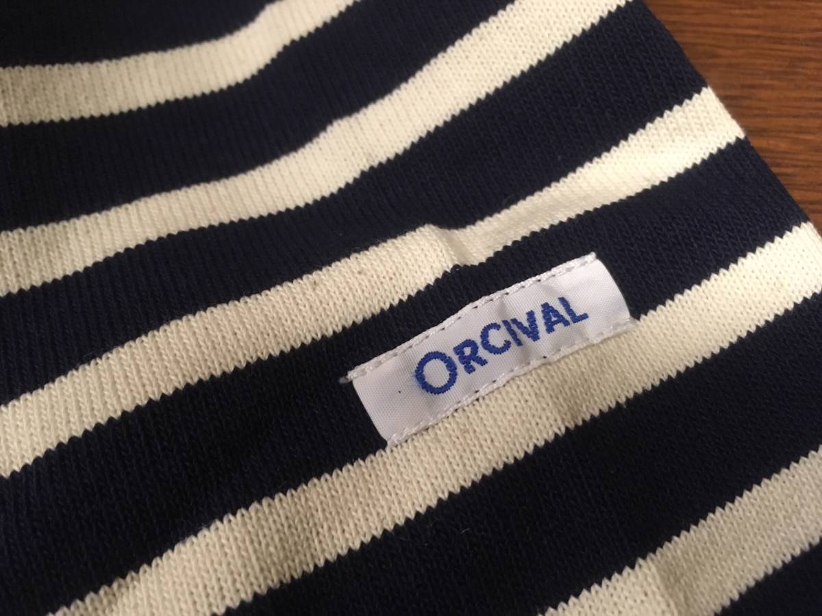 ★格安★ORCIVALオーシバル BASQUE BOAT カットソー S ネイビー バスクシャツ マリンTシャツ