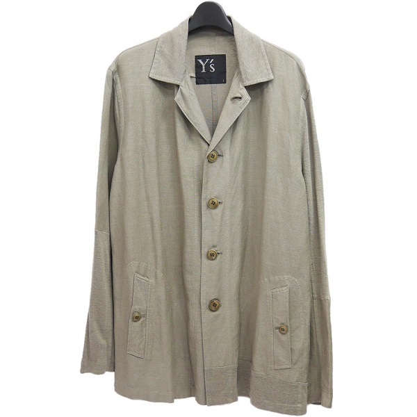 Y's Yohji Yamamoto 2012ss レーヨンリネン ニット切替 シャツ