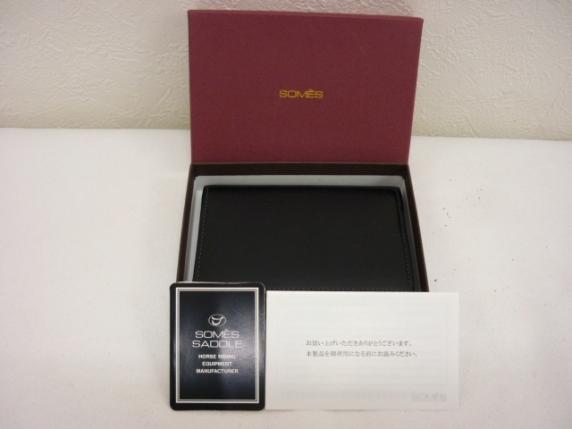 ★☆500円～SOME'S　SADDLE　ソメスサドル　牛革名刺入れ・黒☆★