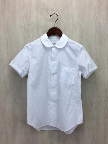 COMME des GARCONS COMME des GARCONS◇丸襟半袖シャツ/S/コットン/WHT 