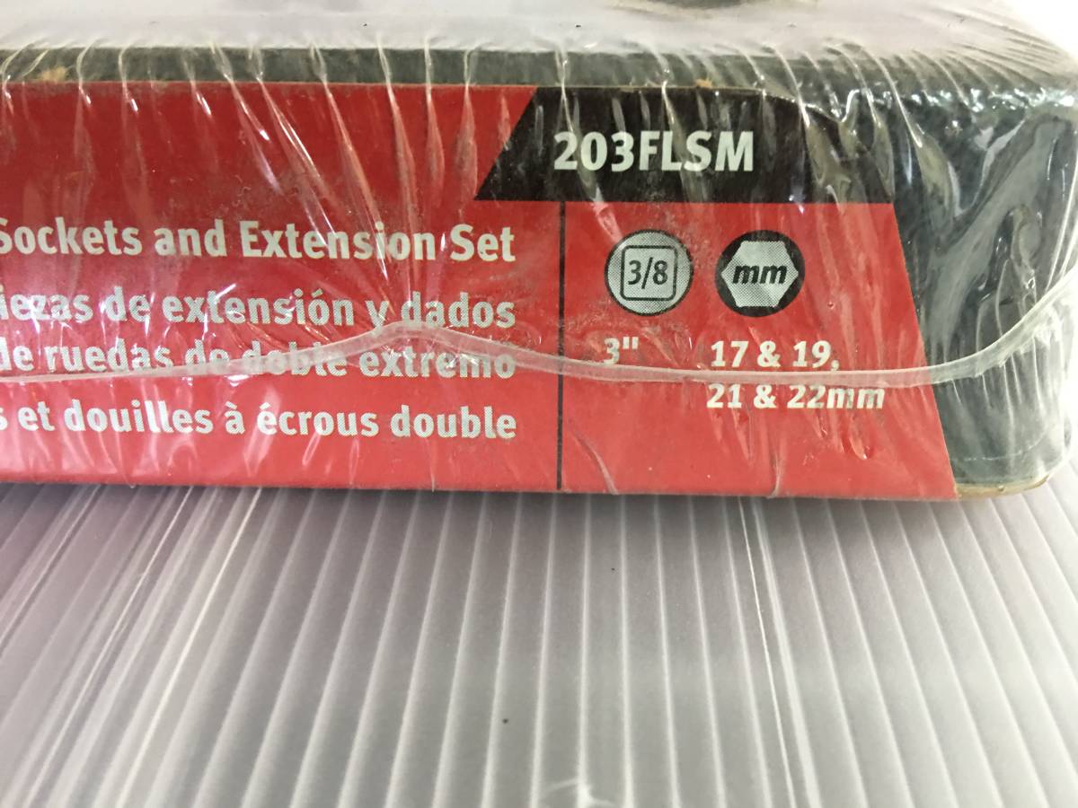 新品】203FLSM Snap-on スナップオン 3/8 リバーシブルソケットセット