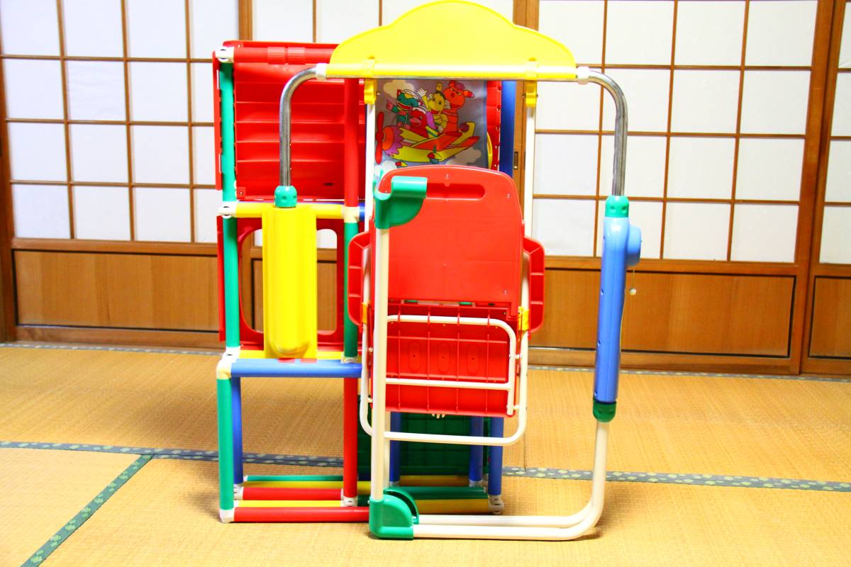 値下げ かんたん おりたたみ キッズパーク すべり台 ブランコ 鉄棒