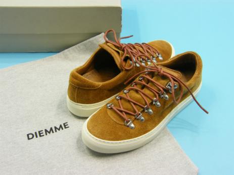 新品 DIEMME ディエッメ MAROSTICA LOW コニャックスエード size 40 #34395 革靴 レースアップ スニーカー