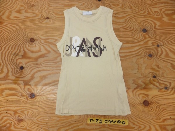 DOLCE&GABBANA ドルチェ&ガッパーナ ノースリーブトップス ベージュ DOLCE&GABBANA ドルチェ&ガッパーナ ノースリーブトップス ベージュ