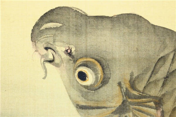 岡島清曠 掛軸・書画 y641 幕末-明治期四条派画家 花鳥之図 | 水草鯉