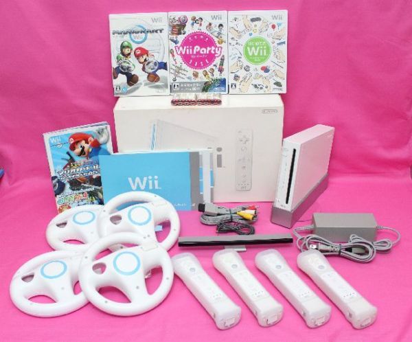 ◇即決あり◇ wii シロ 本体 マリオカート セット （リモコン+ 