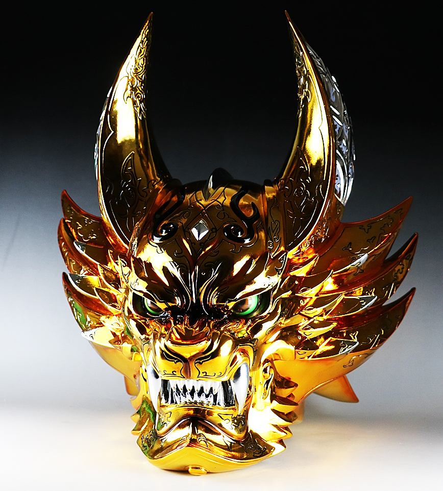 黄金騎士 牙狼 1/1 マスク プロップ レプリカ 純金メッキ 仕様 ガロ