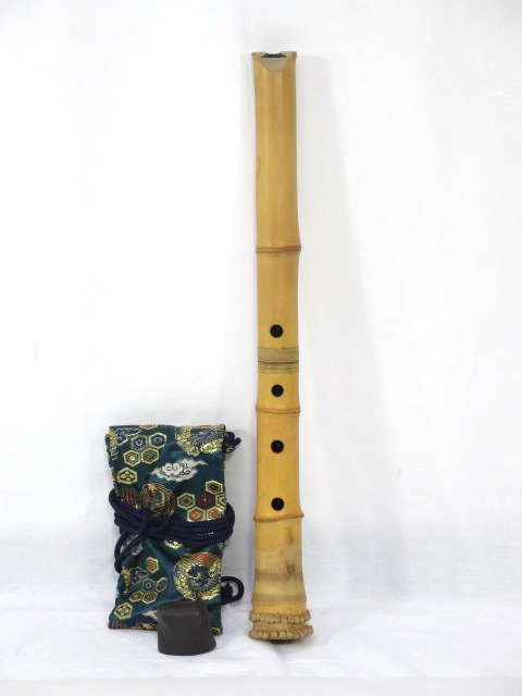 琴古流 F035 F 琴古流 尺八 竹治銘 藤巻 長さ48.2cm 都