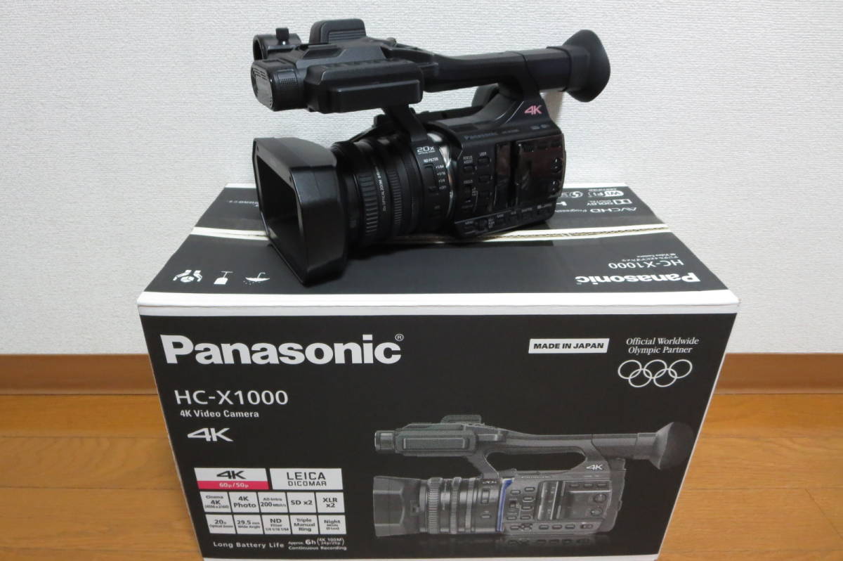  新同品 使用30H Panasonic HC-X1000 4K 60P収録対応(パナソニック)｜売買されたオークション情報、yahooの商品情報をアーカイブ公開 - オークファン パナソニック