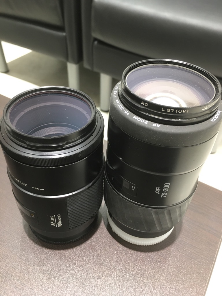 ミノルタ MINOLTA a Sweet S レンズ28-80mm 75-300mm AF 100mm F2.8