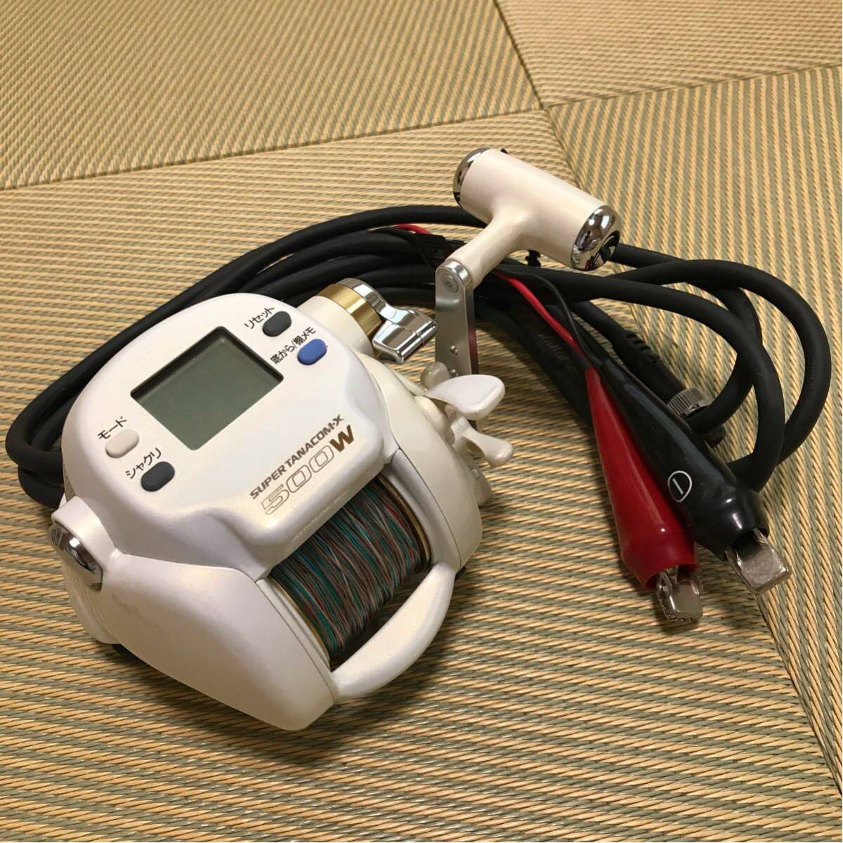 定番人気，大人気 daiwa ダイワ 電動リール SUPER TANACOM- X 500W 使用頻度少なく み ケーブル ライン付き(ダイワ)｜売買されたオークション情報、yahooの商品情報をアーカイブ公開 - オークファン 電動