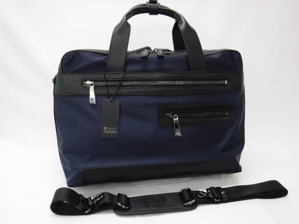 BB684 イケテイ IS/IT イズイット 日本製 新品 紺B4牛革使い上質ダブル 
