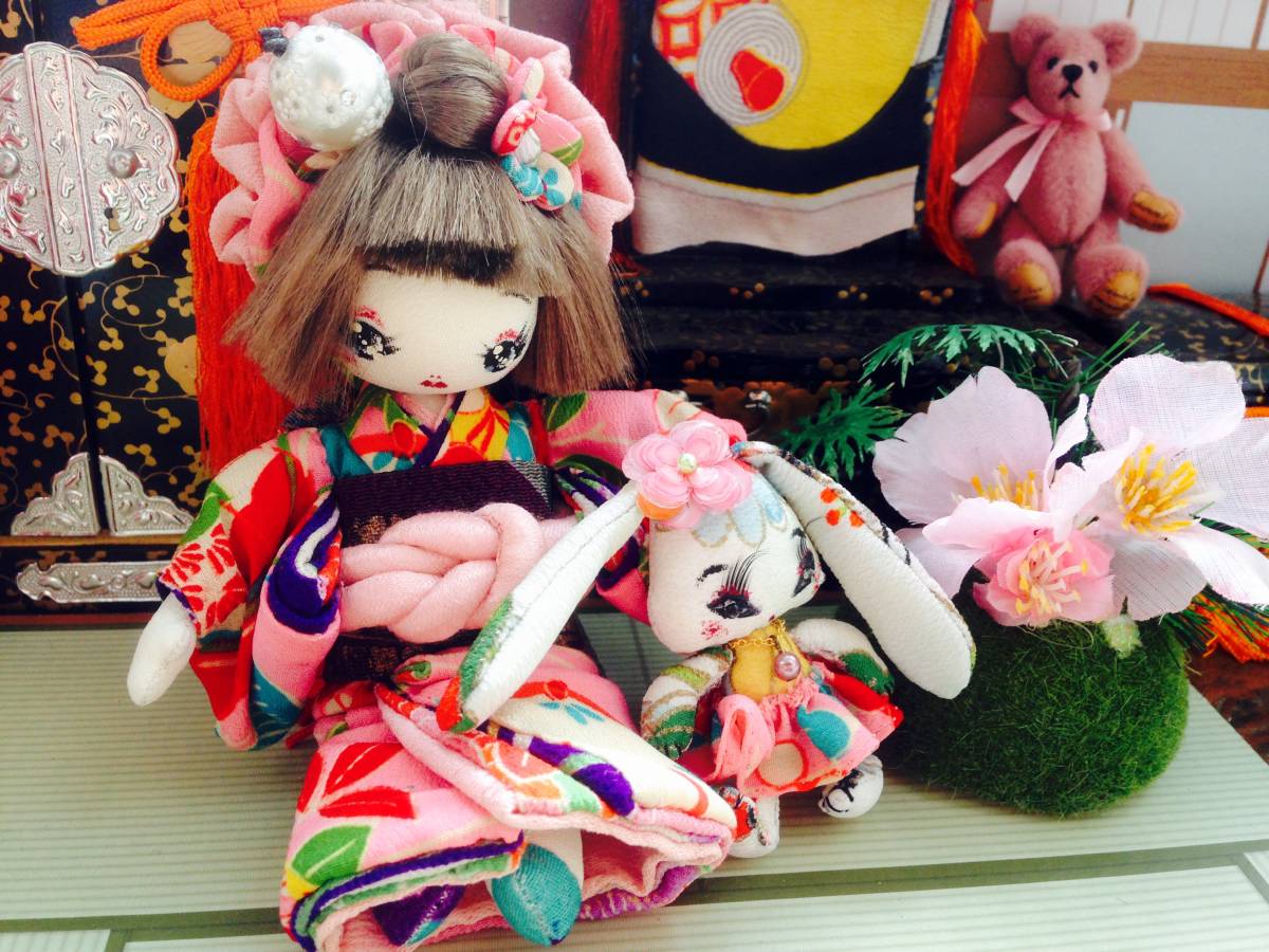 福寿様 Cuddle a fluffy 難あり バンビ ミニうさぎ 創作人形 手作り