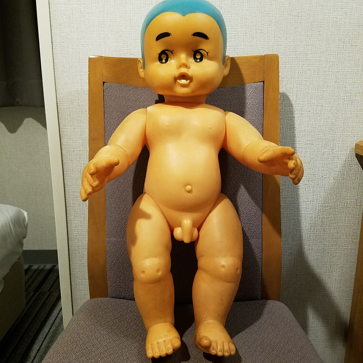 貯金箱 一休さん ソフビ 当時物 信ちゃん 昭和レトロ 44．0cm