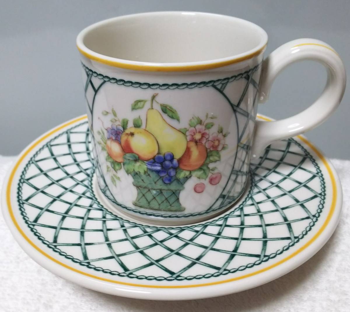 ビレロイ&ボッホ Villeroy&Boch バスケット Basket カップ ソーサー 