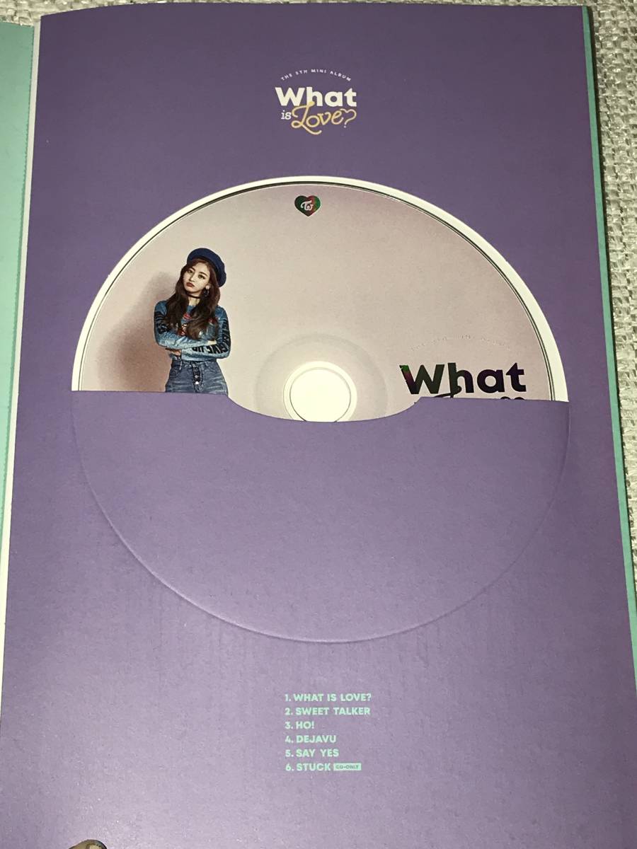 TWICE＠韓国5thミニアルバム「What Is Love?」Bver.CD＠直筆サイン