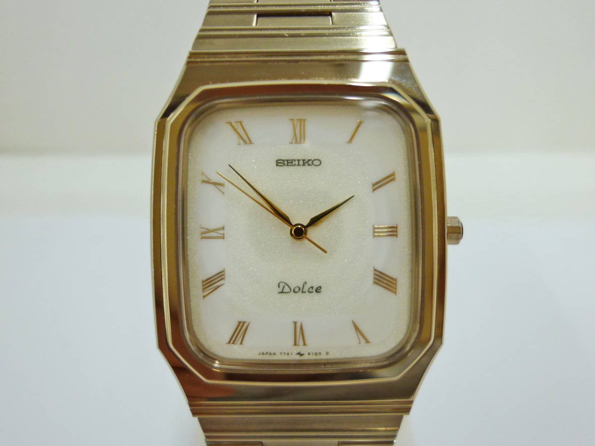 1989 Seiko Dolce 7741-5130 – SEIKO DOLCE 7741-5130 タングステン 角 