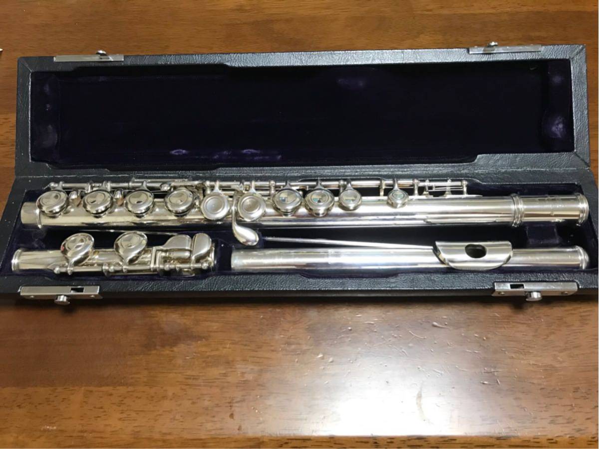 YAMAHA flute ヤマハ フルート YFL-311 2 頭部管 銀製 ハードケース付き