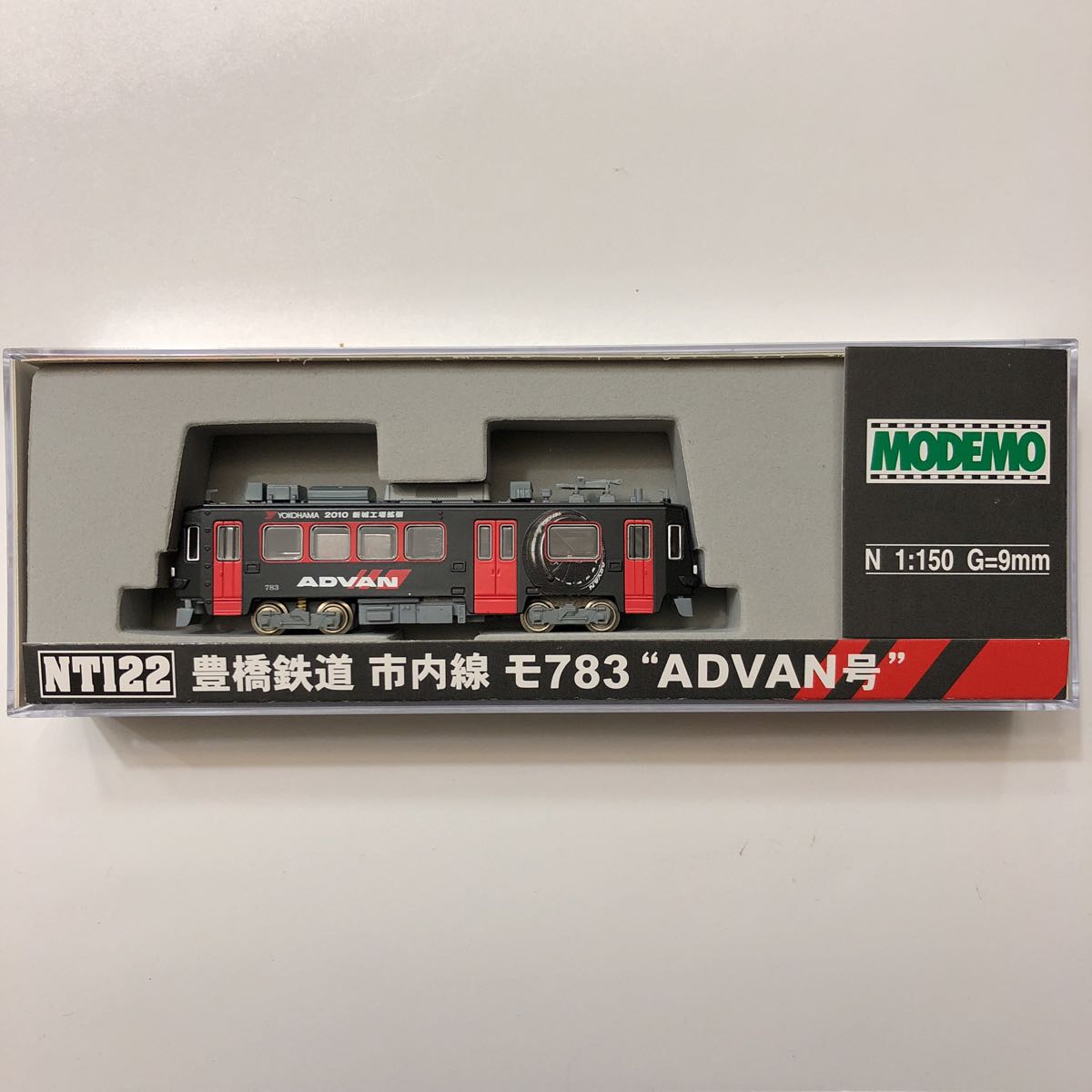 新品・未使用品】Nゲージ 豊橋鉄道 市内線 モ783 “ADVAN 号” MODEMO
