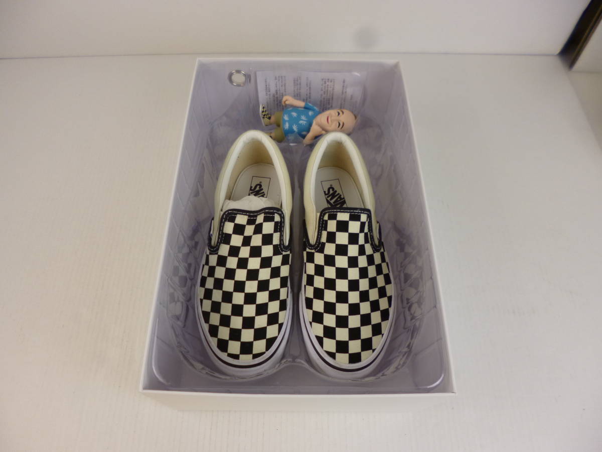 VANS◇Classic Slip-On◇スリッポン◇赤×黒チェッカー US8.5（26 