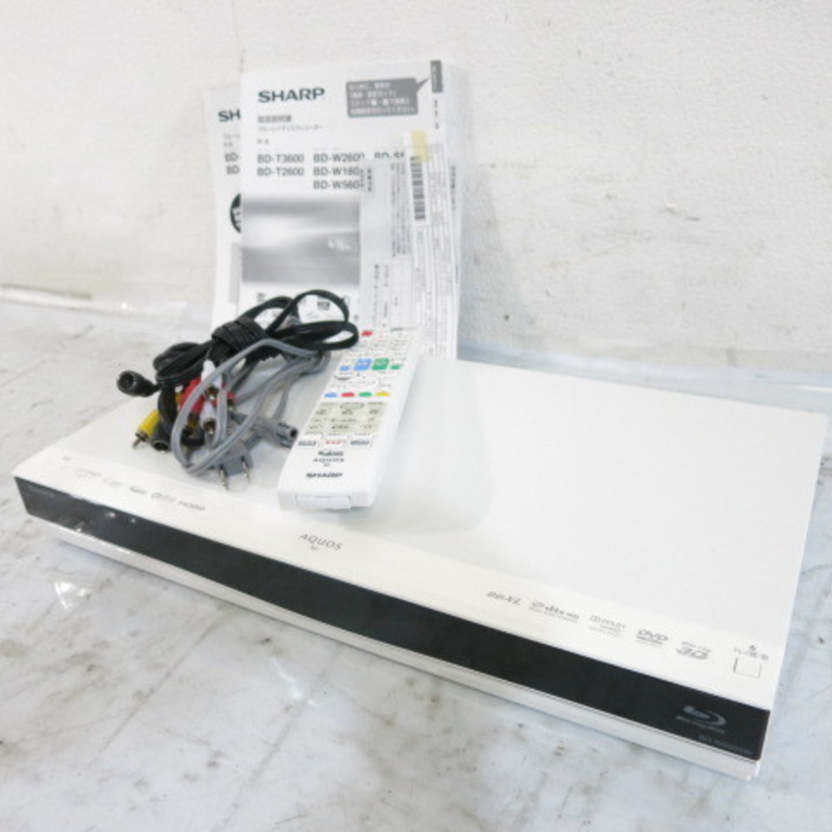 美品1円】SHARP シャープ ブルーレイディスクレコーダー AQUOS BD