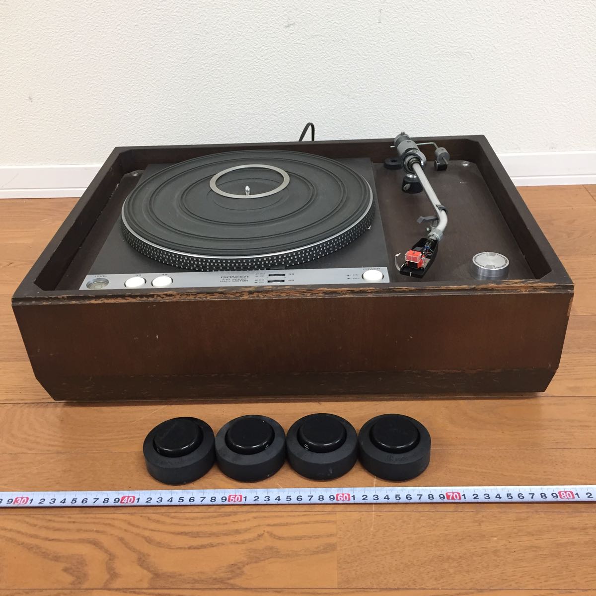 オーディオ ⑤ Pioneer パイオニア ×10 X10 SPEED HALL MOTOR レコード ターンテーブル 電源確認済み