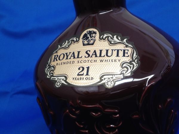 ∵ 古酒 ROYAL SALUTE（ロイヤルサルート）21年 陶器 重量1442g