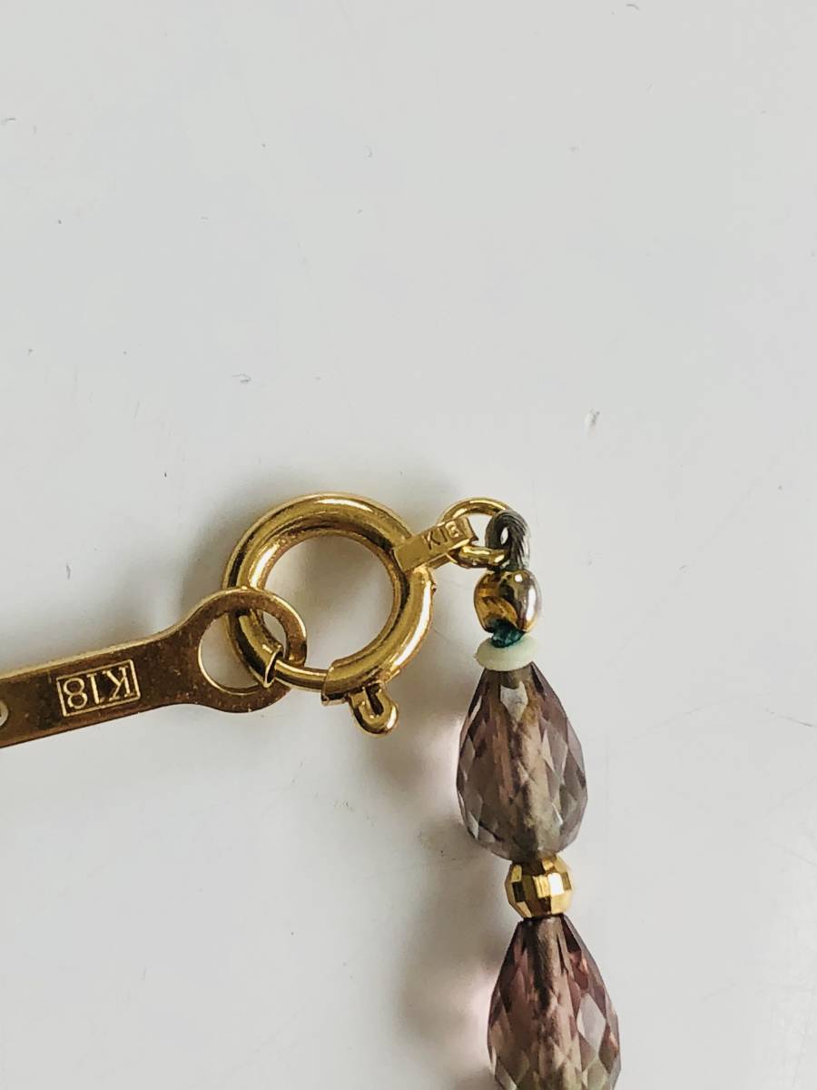 534 480円～ 中古品 天然石 K18 ネックレス ゴールド カラーストーン