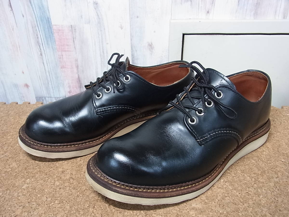 0 オックスフォード RED OXFORD レッドウィング 黒 WING WORK (レッド 