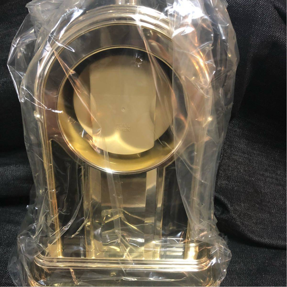 SEIKO】セイコー 金 置き時計/スケルトン/ゴールド/インテリア 