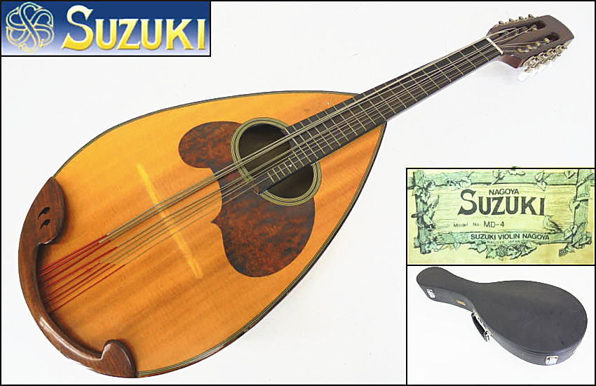 質重視 □SUZUKI/スズキ□マンドリン□MD-4□ケース付き□訳有/現状