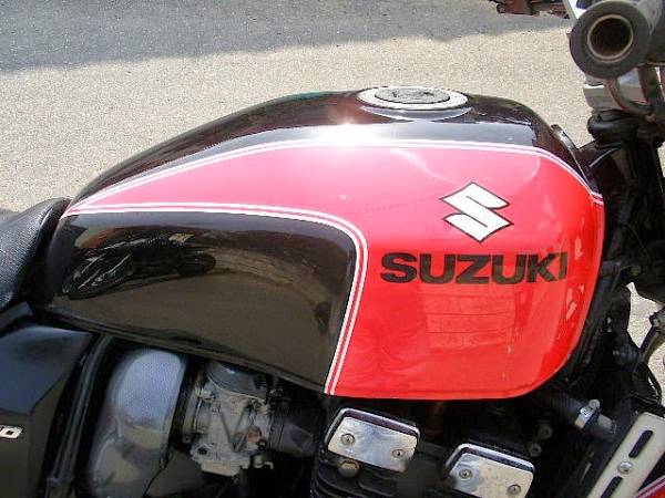 平成9年式 GSX400インパルス 赤/黒 ヨシムラマフラー (251cc-400cc