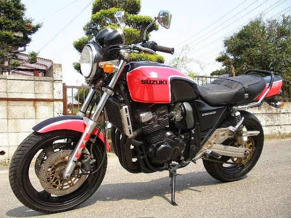 平成9年式 GSX400インパルス 赤/黒 ヨシムラマフラー (251cc-400cc