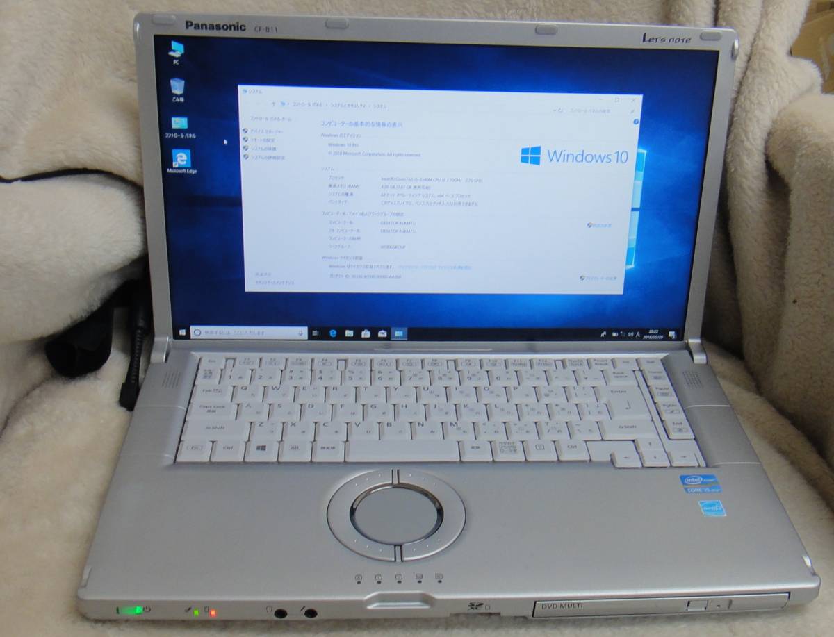 note CF-B11 Win Let`s Core 10搭載Panasonic i5 : 360GB／WiFi／DVD