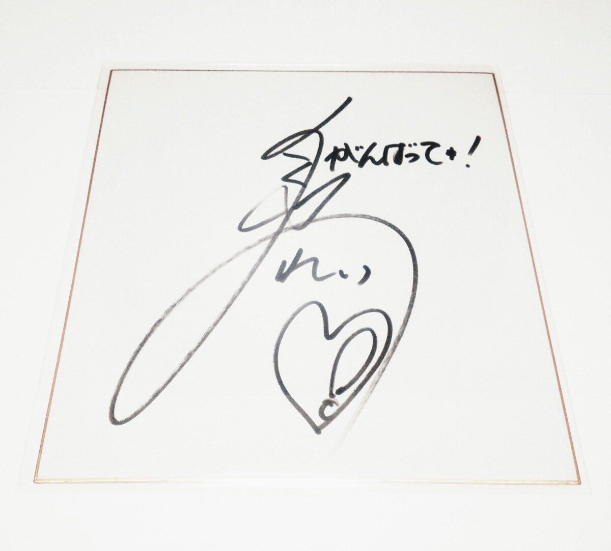 声優直筆サイン色紙 佐久間レイ らんま1/2シャンプー役 らんま1⁄2 第20