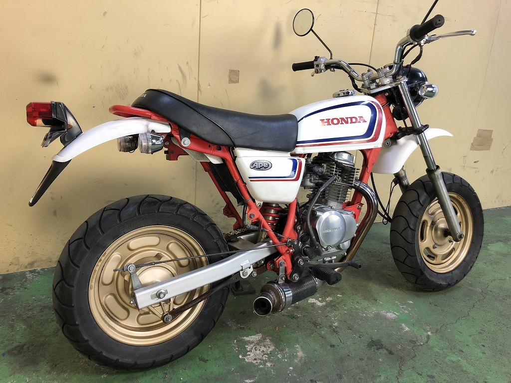 期間限定！　動画付　ホンダ　エイプ100 デラックス　マフラー改　APE DX　dh4057