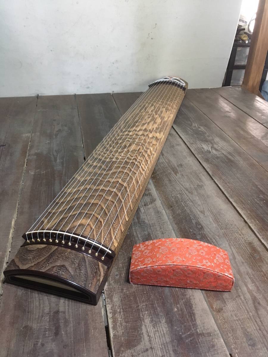くり甲 13弦 琴 高級琴 綾杉彫り 和楽器 並寸185cm - 蒔絵